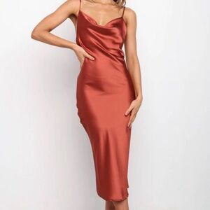 Petal & Pup Satin Slip Persia Dress, Size 2